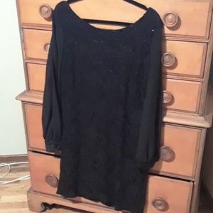 Black cocktail dress